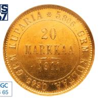 20 марок 1911 года L Для Финляндии