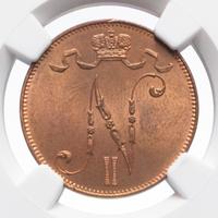 5 пенни 1908 года  Для Финляндии