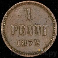 1 пенни 1872 года  Для Финляндии