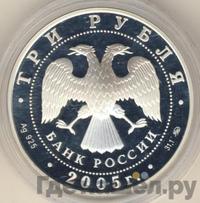 3 рубля 2005 года ММД