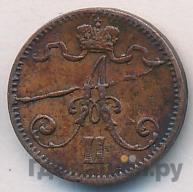 1 пенни 1876 года  Для Финляндии