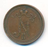 10 пенни 1909 года  Для Финляндии