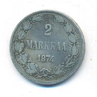 2 марки 1874 года S Для Финляндии
