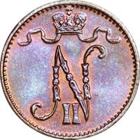 1 пенни 1915 года  Для Финляндии