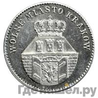 1 злотый 1835 года  Город Краков