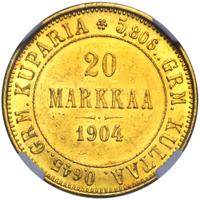 20 марок 1904 года L Для Финляндии