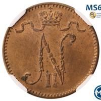 1 пенни 1913 года  Для Финляндии