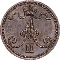 1 пенни 1871 года  Для Финляндии