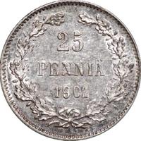 25 пенни 1901 года L Для Финляндии