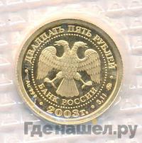 25 рублей 2003 года ММД