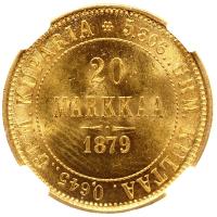 20 марок 1879 года S Для Финляндии