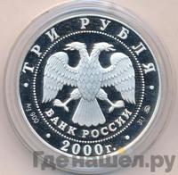 3 рубля 2000 года ММД