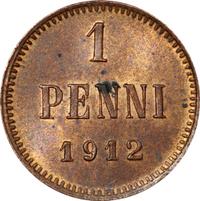 1 пенни 1912 года  Для Финляндии