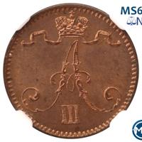 1 пенни 1893 года  Для Финляндии