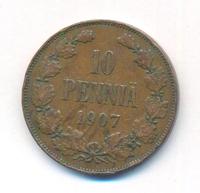10 пенни 1907 года  Для Финляндии