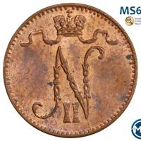 1 пенни 1916 года  Для Финляндии