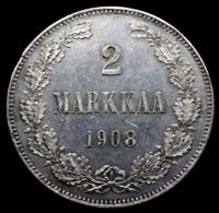 2 марки 1908 года L Для Финляндии