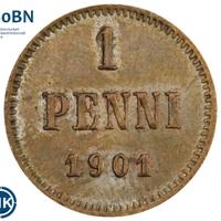 1 пенни 1901 года  Для Финляндии