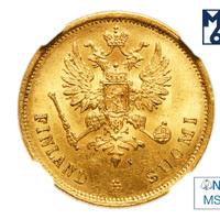 10 марок 1878 года S Для Финляндии