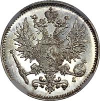 50 пенни 1892 года L Для Финляндии