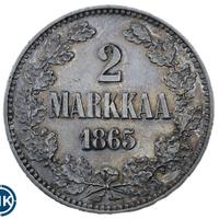 2 марки 1865 года S Для Финляндии