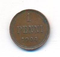 1 пенни 1904 года  Для Финляндии