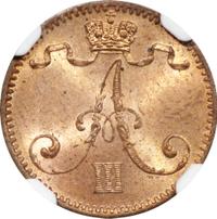 1 пенни 1893 года  Для Финляндии