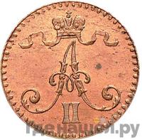 1 пенни 1864 года  Для Финляндии