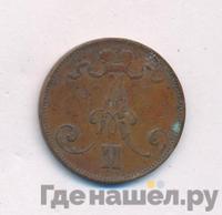 5 пенни 1872 года  Для Финляндии