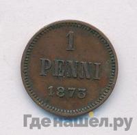 1 пенни 1873 года  Для Финляндии