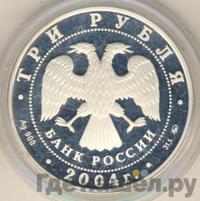 3 рубля 2004 года СПМД