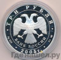 3 рубля 2005 года СПМД