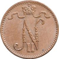 1 пенни 1907 года  Для Финляндии