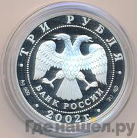 3 рубля 2002 года СПМД