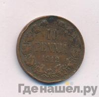 10 пенни 1912 года  Для Финляндии