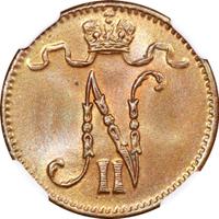 1 пенни 1913 года  Для Финляндии