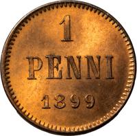 1 пенни 1899 года  Для Финляндии
