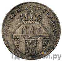 1 злотый 1835 года  Город Краков