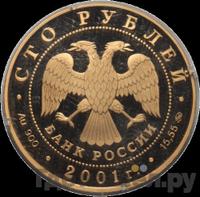 100 рублей 2001 года ММД