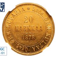 20 марок 1878 года S Для Финляндии