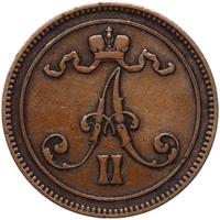10 пенни 1865 года  Для Финляндии