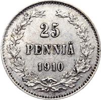 25 пенни 1910 года L Для Финляндии