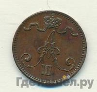 1 пенни 1881 года  Для Финляндии