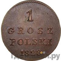1 грош 1828 года