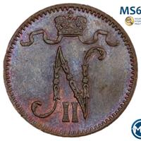 1 пенни 1898 года  Для Финляндии