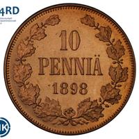 10 пенни 1898 года  Для Финляндии