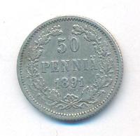 50 пенни 1891 года L Для Финляндии