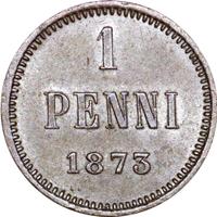 1 пенни 1873 года  Для Финляндии