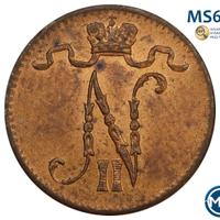1 пенни 1916 года  Для Финляндии