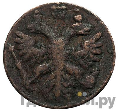 Полушка 1741 года Розетка в виде гвоздики